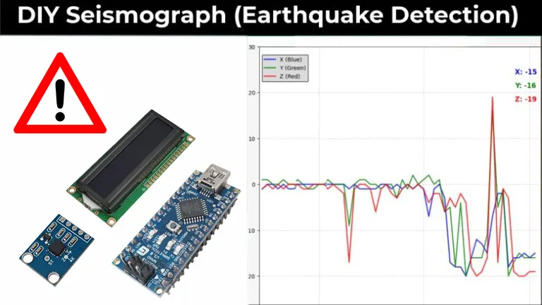 Earthquake Alarm Using Arduino. Diagram