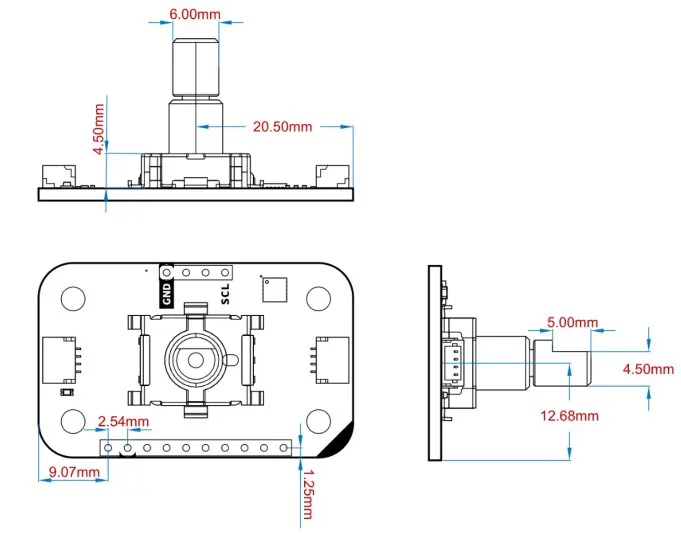 Arduino Modulino knob schematic