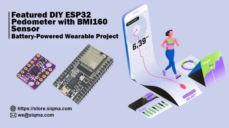 DIY ESP32 pedometer