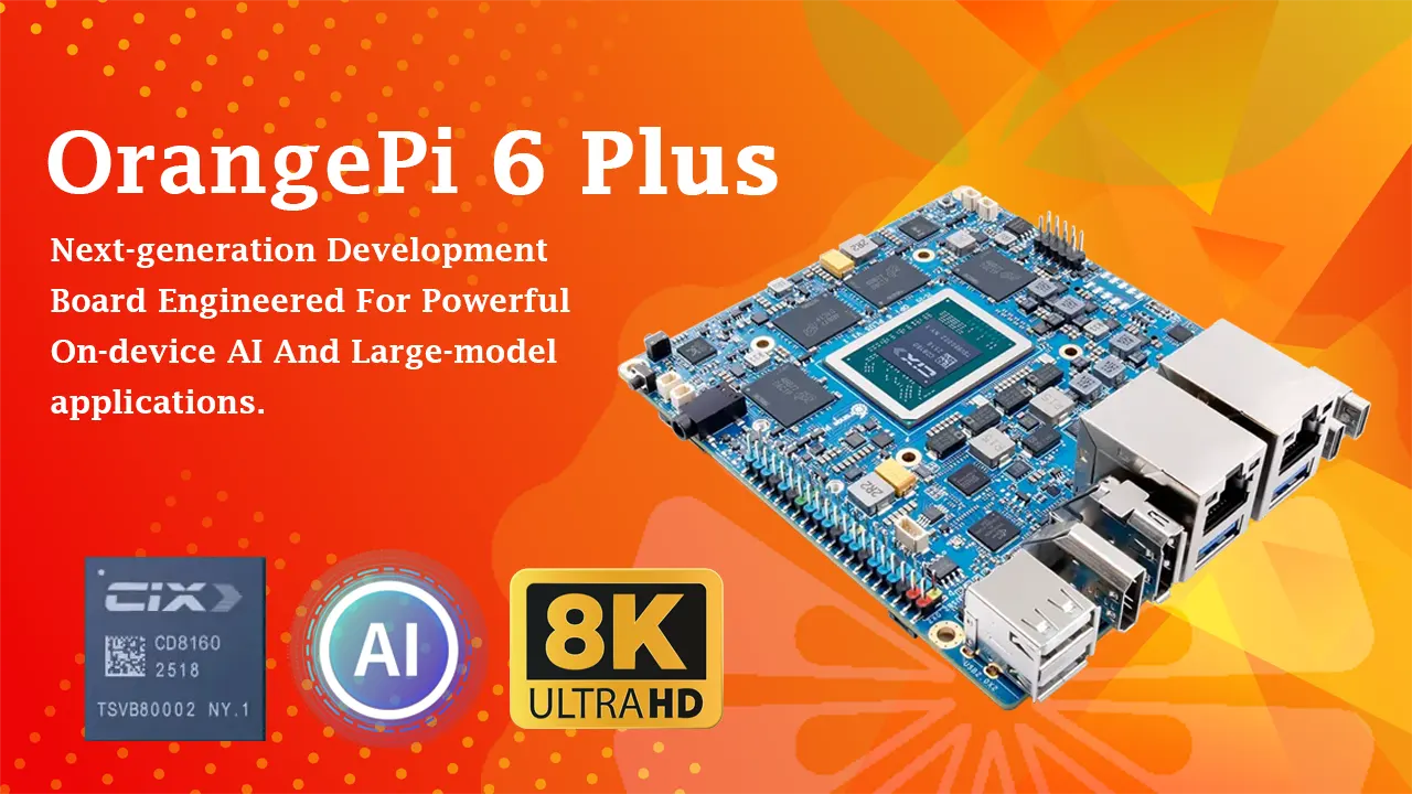 introducing Orange Pi 6 Plus ARM development board