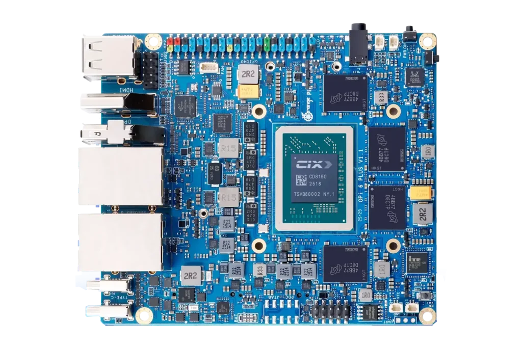 Orange Pi 6 Plus vs Orange Pi 5 Plus top view
