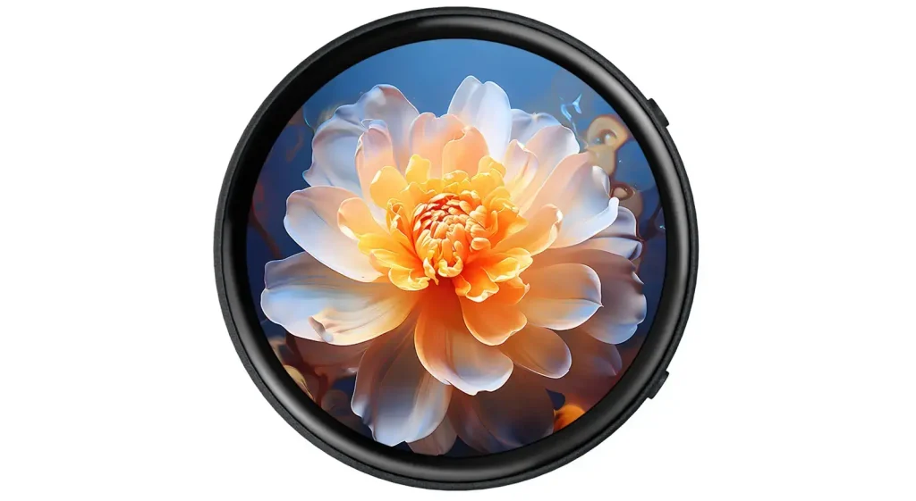 Waveshare RP2350 AMOLED 1.75" Review : Beauty in a Tiny Package 10 RP2350 1.75 AMOLED display close-up look.