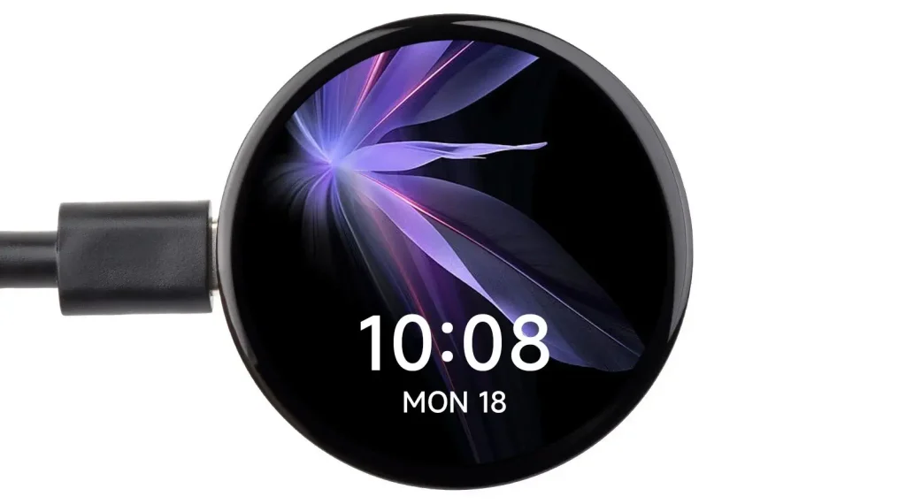 Waveshare RP2350 AMOLED 1.75" Review : Beauty in a Tiny Package 6 Waveshare RP2350 Touch AMOLED 1.75-when usb connected.