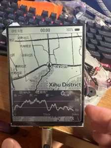 Offline hiking GPS project built on Waveshare ESP32 S3 4.2 RLCD